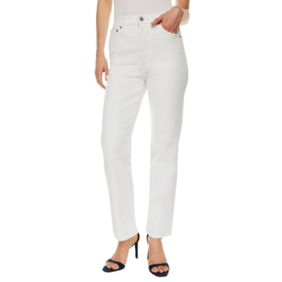 rag & bone Denim - Rag & Bone Straight High Rise White Jeans NWOT